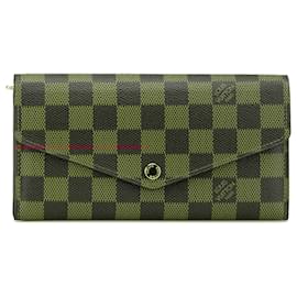 Louis Vuitton-Louis Vuitton Brown Damier Ebene Sarah Wallet-Brown