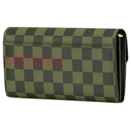 Louis Vuitton-Louis Vuitton Brown Damier Ebene Sarah Wallet-Brown