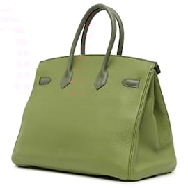 Hermès-Hermès Pink Tricolor Clemence and Swift Birkin Cascade Retourne 35-Pink
