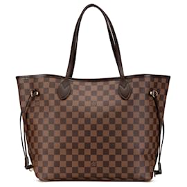 Louis Vuitton-Louis Vuitton Brown Damier Ebene Neverfull MM-Brown