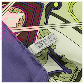Hermès-Hermès Red Washingtons Carriage Silk Scarf-Other