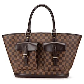 Louis Vuitton-Louis Vuitton Brown Damier Ebene Manosque GM-Brown