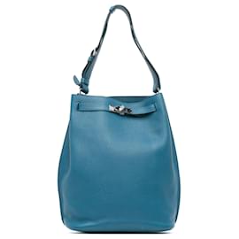 Hermès-Hermès Bleu Togo So Kelly 26-Bleu