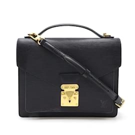 Louis Vuitton-Louis Vuitton Epi Monceau Second Bag-Black
