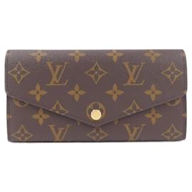 Louis Vuitton-Louis Vuitton Monogram Portefeuille Sarah M62234 Wallet-Brown,Fuschia,Monogram