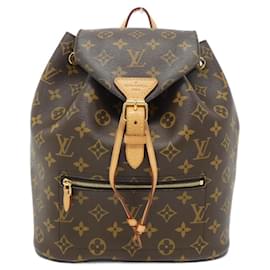 Louis Vuitton-Louis Vuitton Monogram Montsouris M43431 Backpack-Brown,Monogram