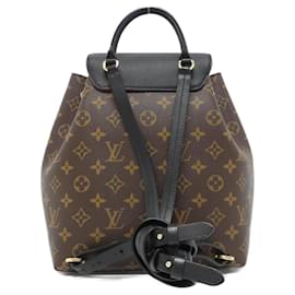 Louis Vuitton-Louis Vuitton Monogram Montsouris PM M45515 Backpack-Brown,Black,Monogram