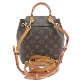 Louis Vuitton-Louis Vuitton Monogram Montsouris BB Backpack-Brown,Monogram