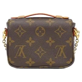 Louis Vuitton-Louis Vuitton Monogram Micro Metis Shoulder Bag-Brown