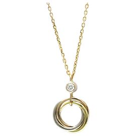 Colar de Diamante Cartier Trinity 1P Dourado