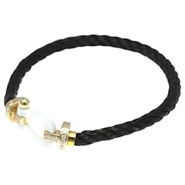 Fred-Fred Force 10 LM Bracelet Half Diamond in Pink Gold-Golden