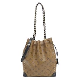 Louis Vuitton-Louis Vuitton Monogram Reverse Noe Trunk Shoulder Bag-Brown