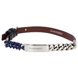 Bracciali Alexander McQueen per uomini in nero Nero