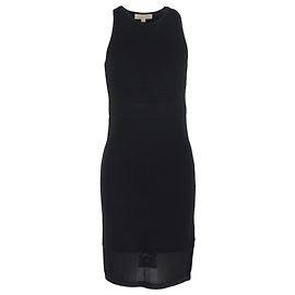 Vestido mini de viscose preta com decote halter tricotado da Michael Kors Preto