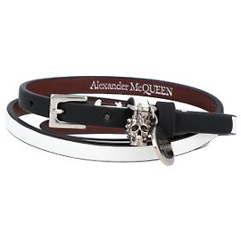 Bracciale con charm teschio Alexander McQueen Nero