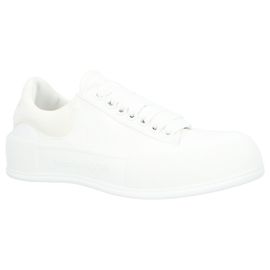 Chaussures de skate plimsoll Alexander McQueen Deck Blanc