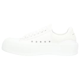 Alexander Mcqueen-Alexander McQueen Deck Skate Plimsoll Shoes-White