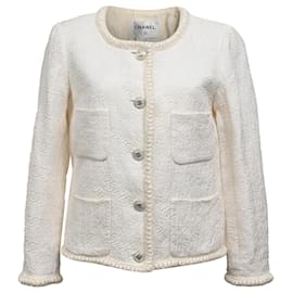Chanel-Chanel 2021 Le Château des Dames Evening Jacket in Ecru Wool-White,Cream