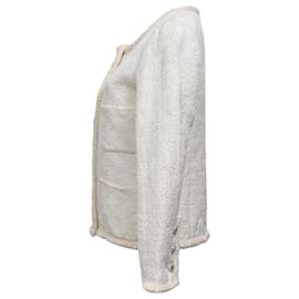 Chanel-Chanel 2021 Le Château des Dames Evening Jacket in Ecru Wool-White,Cream