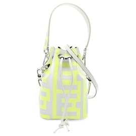 Fendi-Fendi Mini Montresor Leather Handbag 8BS010-White