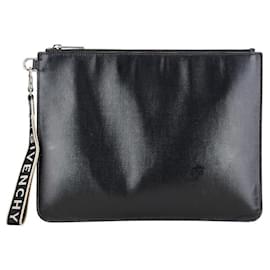 Givenchy-Givenchy Leather Clutch Bag Black-Black