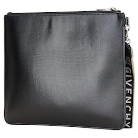Givenchy-Givenchy Leather Clutch Bag Black-Black