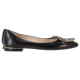 Bailarinas con hebilla Tod's en cuero negro Negro