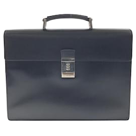 Prada-Prada Saffiano Leather Briefcase Black-Black
