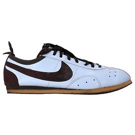 Tênis Nike Cortez em couro branco e camurça Branco Cru