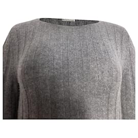 Reformation-Reformation Evan Kleid Maxi Dress in Dark Grey Cashmere-Grey