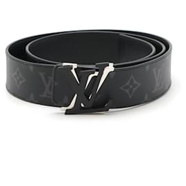 Louis Vuitton-Louis Vuitton Monogram Eclipse Leather Belt M0714S-Black