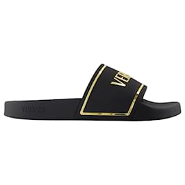 Versace-Sandals - Versace - Synthetic - Black-Black