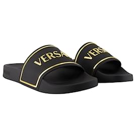Versace-Sandals - Versace - Synthetic - Black-Black
