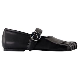 Five Toe Belt Ballerinas - Coperni - Leather - Black Black