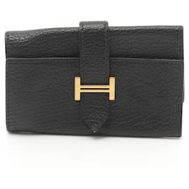 Hermès-Hermes Chevre Bearn Key Case Black-Black
