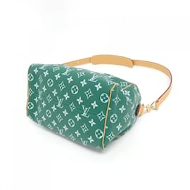 Louis Vuitton-Bolsa Boston Louis Vuitton Monogram Speedy P9 Bandoleira 25cm-Verde