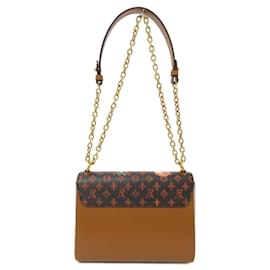 Louis Vuitton-Louis Vuitton Monogram (Catgram) Twist M44408 Shoulder Bag-Brown