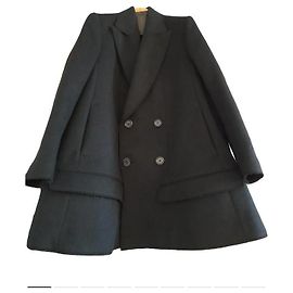 Undercover Oversized Blazer aus Wolle Schwarz Schwarz