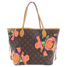 Louis Vuitton-Bolsa Louis Vuitton Monogram Rose Neverfull MM-Marrom