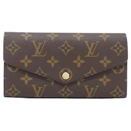 Louis Vuitton-Louis Vuitton Monogram Portefeuille Sarah Wallet-Brown,Red
