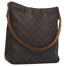 Louis Vuitton-LOUIS VUITTON Monogram Looping GM Shoulder Bag M51145 LV Auth BA051-Monogram