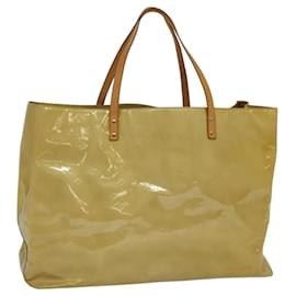 Louis Vuitton-LOUIS VUITTON Monogram Vernis Reade GM Tote Bag Beige M91140 LV Auth SW061-Beige