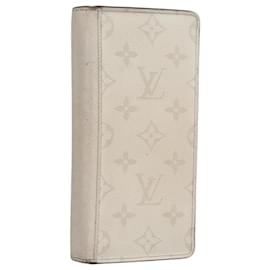 Louis Vuitton-LOUIS VUITTON Tiger Lama Monogram Brazza Portefeuille NM M30889 LV Auth 114167-White