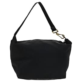 Fendi-FENDI Shoulder Bag Nylon Brown Gold Auth bs22158-Brown,Golden