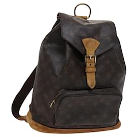 Louis Vuitton-LOUIS VUITTON Monogram Montsouris GM Backpack M51135 LV Auth 115410-Monogram