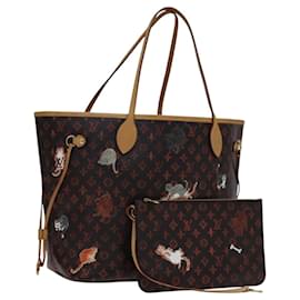 Louis Vuitton-LOUIS VUITTON Catgram Neverfull MM Tote Bag M44441 LV Auth 110104A-Monogram