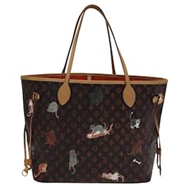 Louis Vuitton-LOUIS VUITTON Catgram Neverfull MM Tote Bag M44441 LV Auth 110104A-Monogram