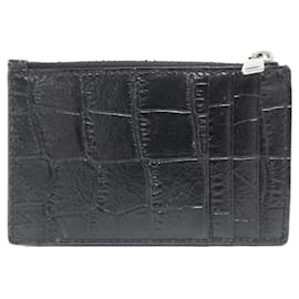 Céline-Celine Black Calfskin Coin Purse-Black