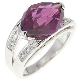 Anillo de Granate TASAKI en Oro Blanco de 18K Otro