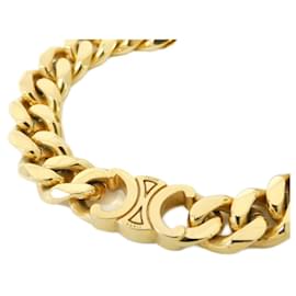 Céline-Celine Gold Charm Bracelet-Golden